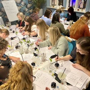 Calligraphy and cocktails in Nantwich