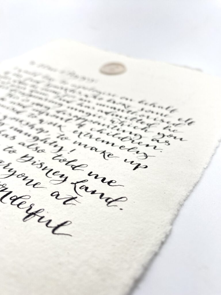 Calligraphy for funerals. Handwritten gifts and poems.