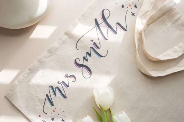 Personalised cotton bag