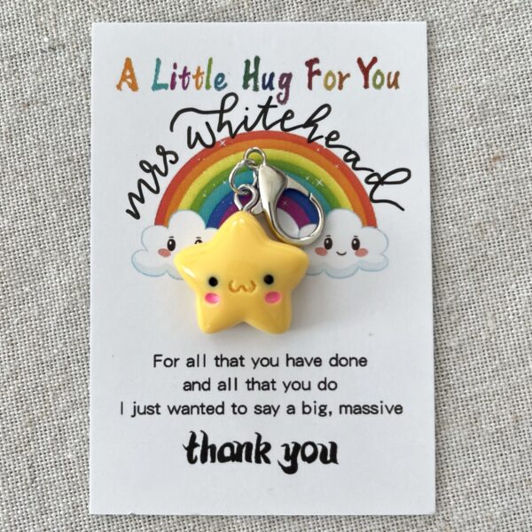 Personalised pocket hug - star