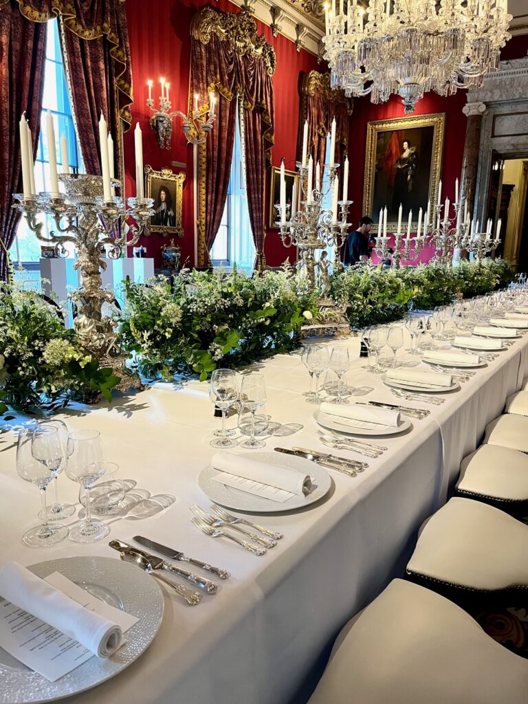On-site calligrapher for a VIP dinner