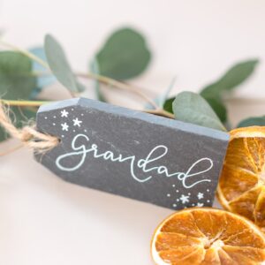 Slate gift tag