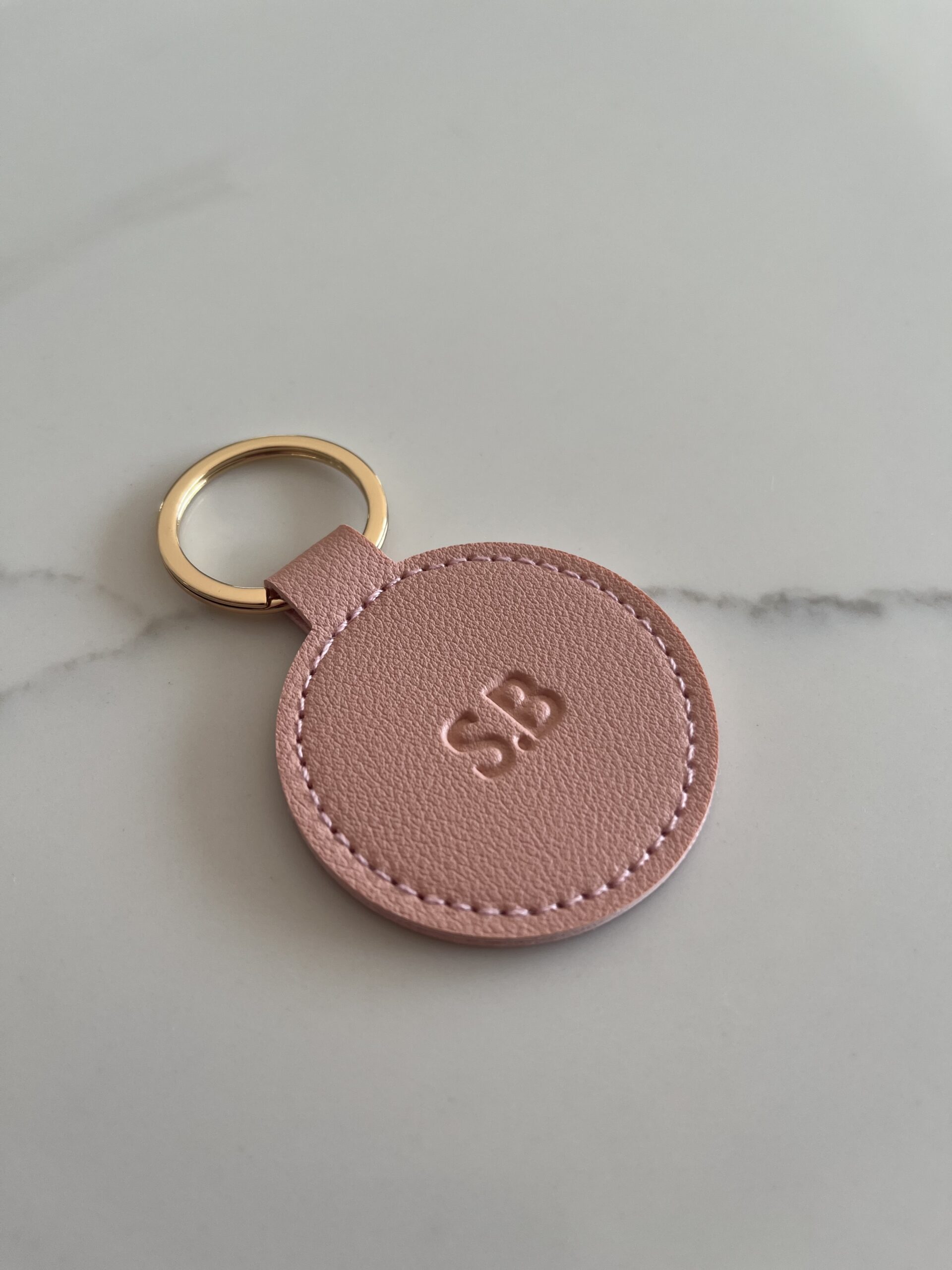 Embossed Keyring with initials