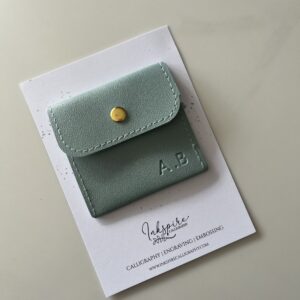 Light blue mini coin purse